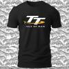 Logo TT Isle of Man Divertente da Uomo Taglia Made in USA T-Shirt Unisex