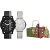 ARMANI EXCHANGEAE Wrist Watch Quartz Movement Leather Strap Black Dial Unisex AX5311-AX1331