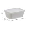Bestco Antibacterial and Antiviral Storage Container, Microwave Container, 1.8L, White, MA-3222, Colander Pack