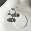 Women's Daily Metal Line Ball Long Earrings
