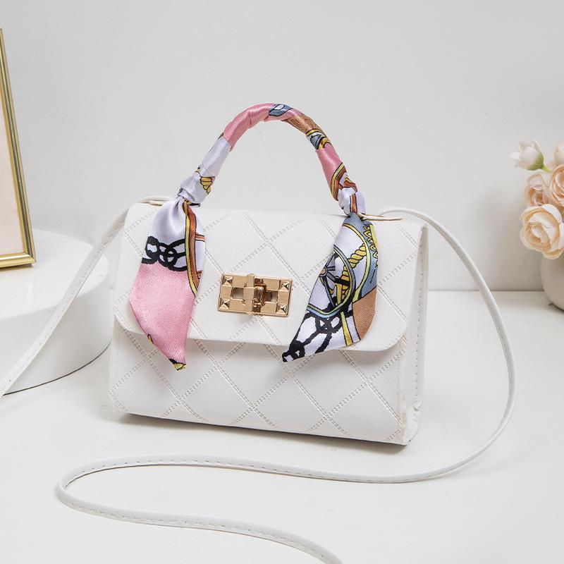 2025 Women's Embossed Diamond Pattern Crossbody Bag - Classic Small Square Handbag