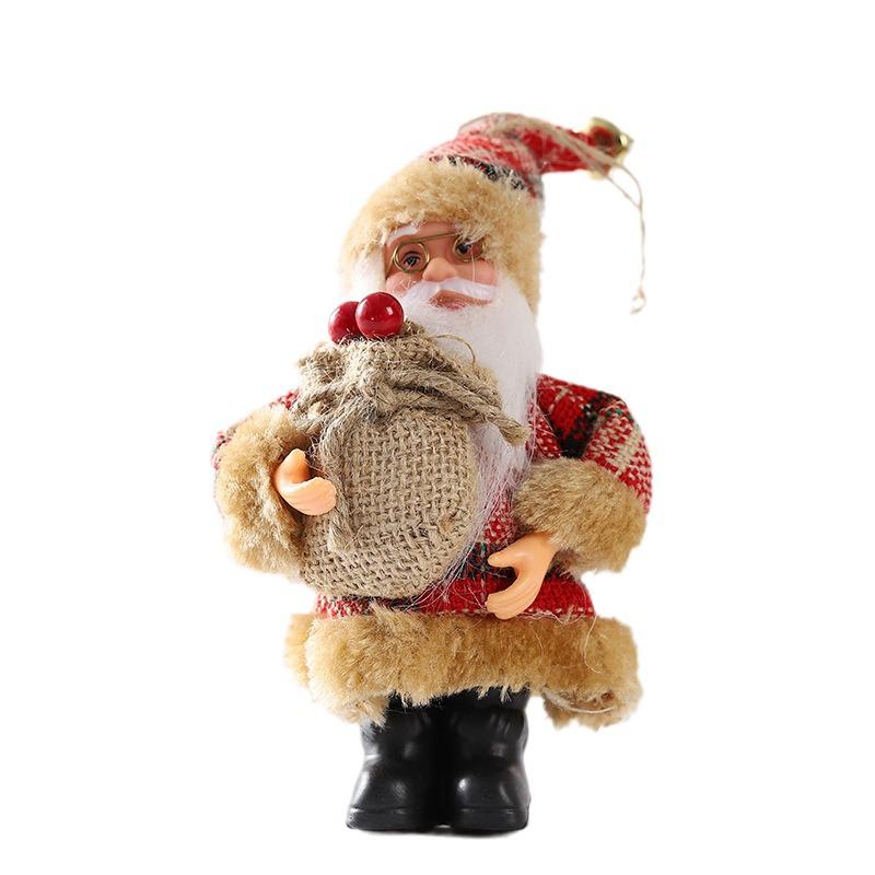 Cartoon Plush Santa Claus Christmas Desktop Ornament