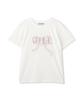 Jill by Jill Stuart Women's Big Ribbon Logo Embroidered T-Shirt, White 2