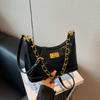 Vintage Underarm Bag For Women With Soft Pu Fabric And Zipper Closure For Casual Outings