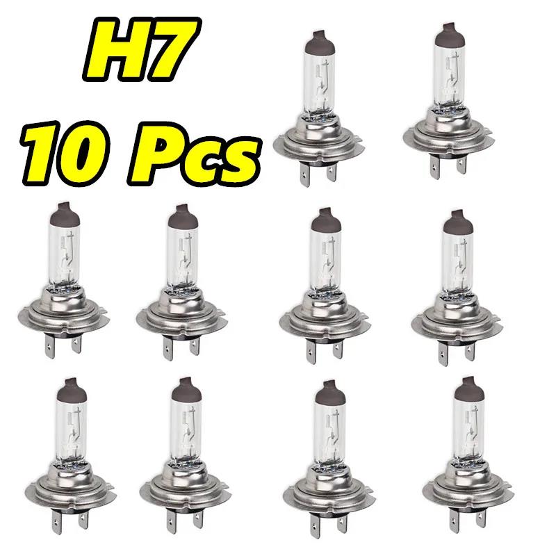 10Pcs H1 H4 H7 H11 9005 HB3 9006 HB4 Car Halogen Bulbs 12V55W Headlight Lamp H3 H8 Fog Lamps 9012 Clear Car Bulb Wholesale Bulbs 7