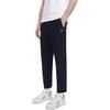 FILA Solid Logo Straight Loose Casual Pants Men Bottoms Black F11M328801FBK