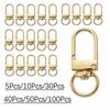 5-100Pcs Alloy Snap Lobster Clasp Hooks Keychain Findings for DIY Key Chain Necklace Bracelet Accessories Supplies Accessories