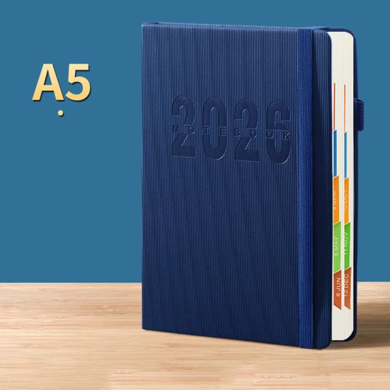 2026 Planner JAN. 2026 - DEC. 2026 Daily Weekly Monthly Calendar Planner with Faux Leather Cover for Men Women Business Student