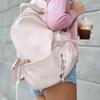 Sweet Bowknot Phone Chain Ornament Heart Beaded Cellphone Pendant Phone Lanyard Bag Ornament for Fashion Individuals