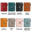 RFID Anti-theft Brush Wallet, Short Zipper Wallet, Large Capacity Women's Change Purse