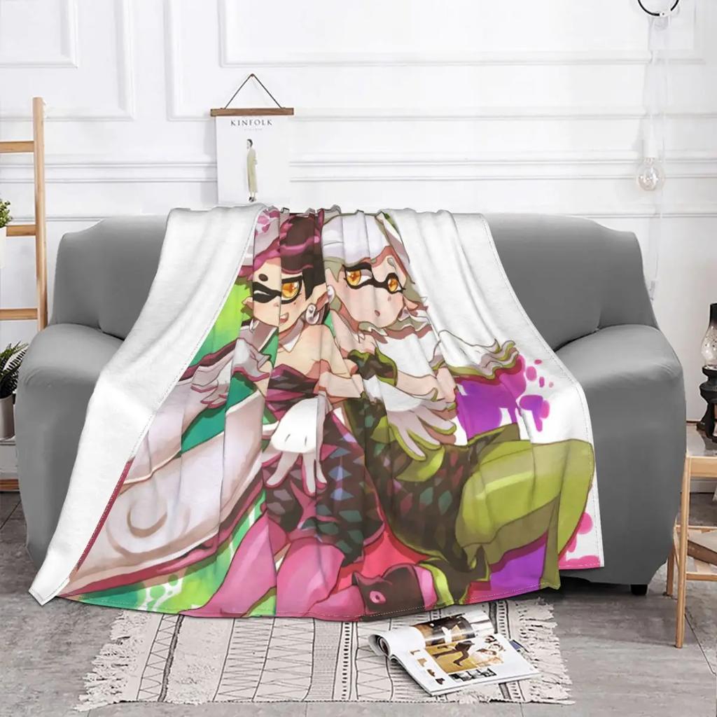 Callie Marie Splatoon Game Flannel Blankets Fashion Throw Blankets for Home Hotel Sofa 200x150cm