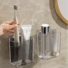 Wall-Mounted Toothbrush Holder & Storage Rack
