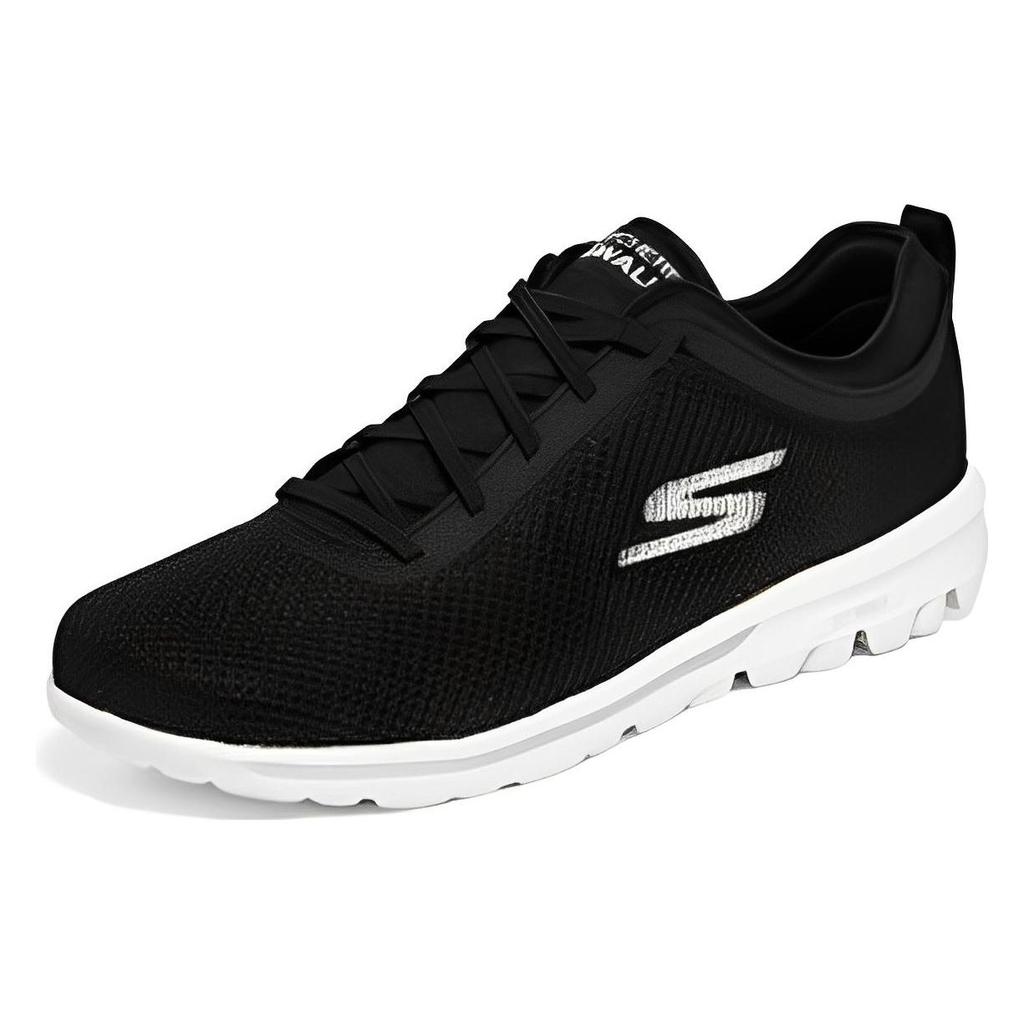 Skechers Go Walk Classic Mesh Round Toe Lace-Up Comfortable Daily Low-Top Lifestyle Casual Shoes Men sneaker Black 216457-BKW