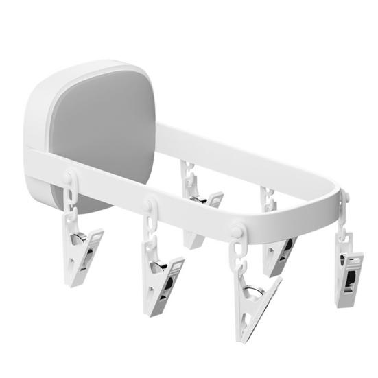 1 Set Storage Self-adhesive Long-lasting Hangable Balcony Windproof Hanger Drying Clip Hanger Drying Clip