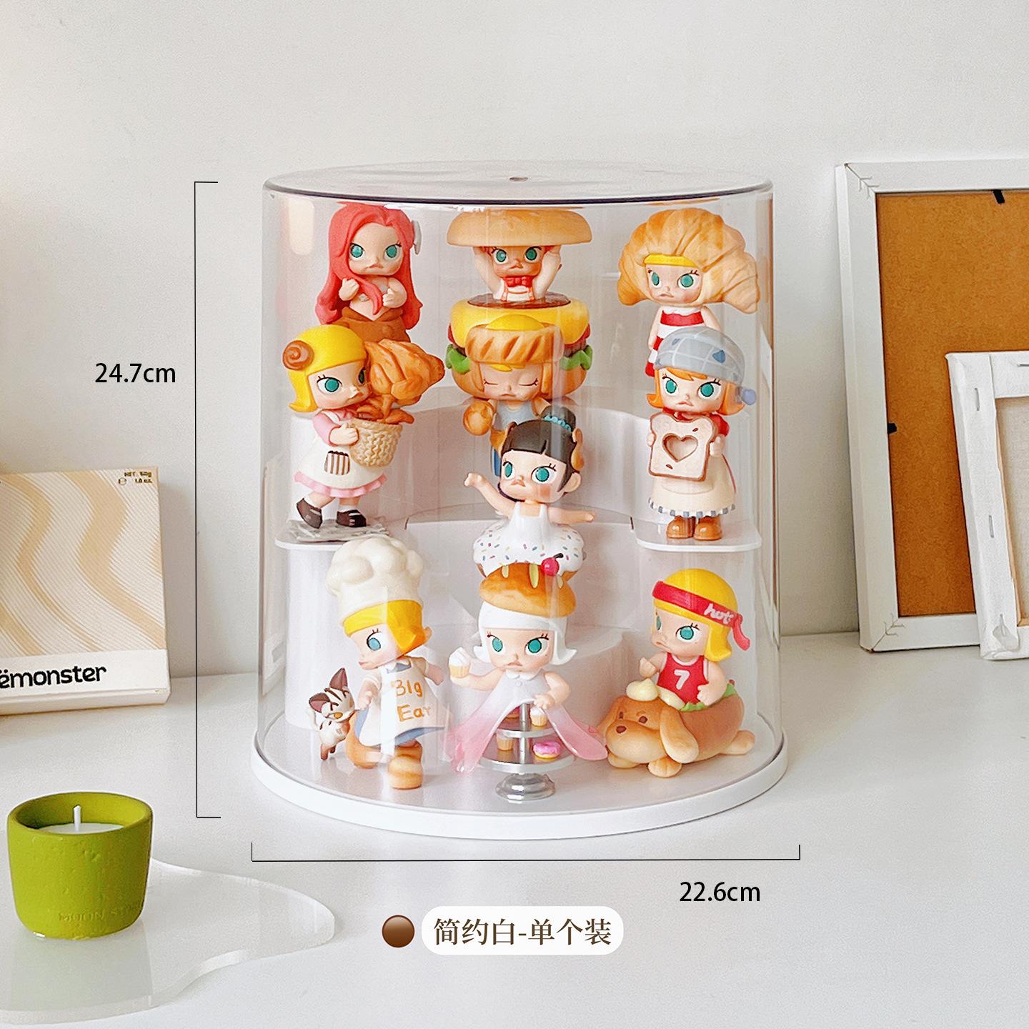 

Stage-surrounding Design Figure Display Case Acrylic Transparent Organizer for Blind Box Display Case for Figures Room Decor