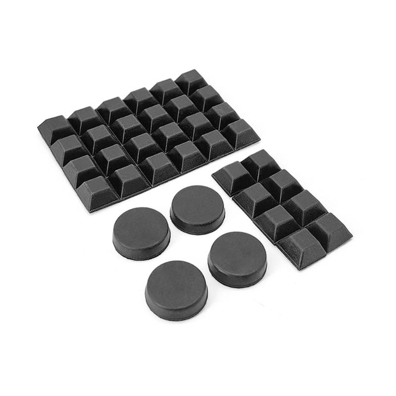 Rubber Feet 20 Count with Adhesive Backing for Base Contact Use On Furniture, Desk Devices, Equipment, and Cabinets