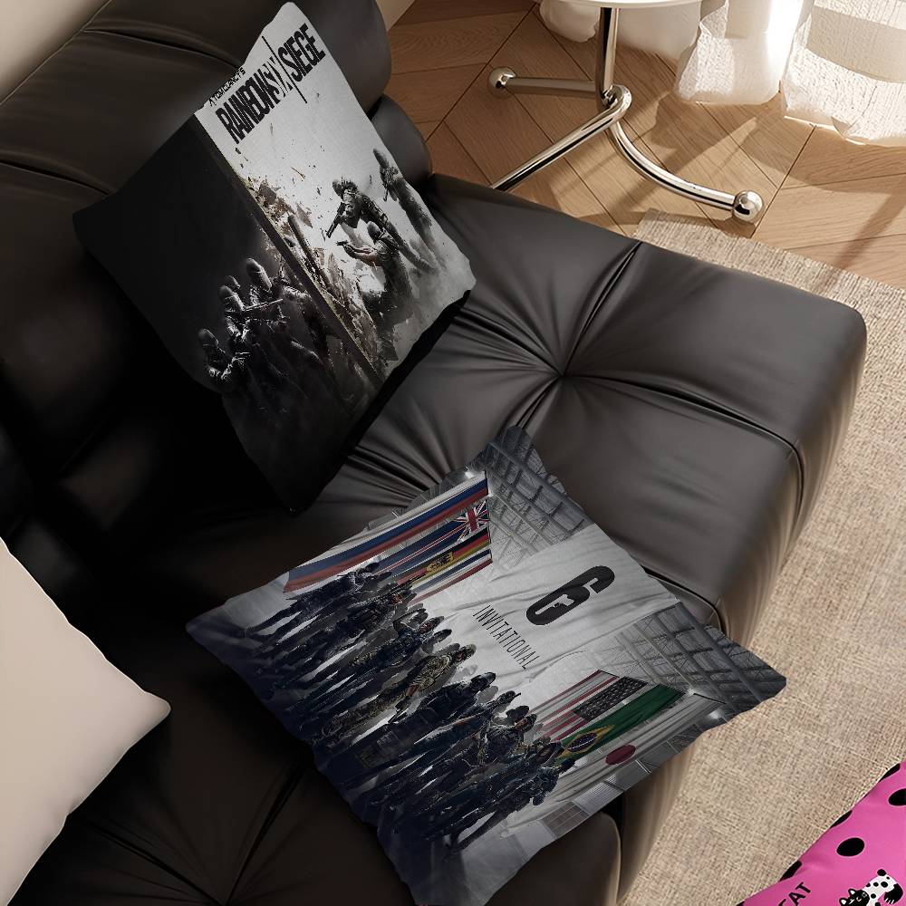 Game R-Rainbow Six Tom C-Clancy Pillowcase Toon Gift Cushion Cover Bedroom Home Sofa Chair Seat Decor Pillow Case