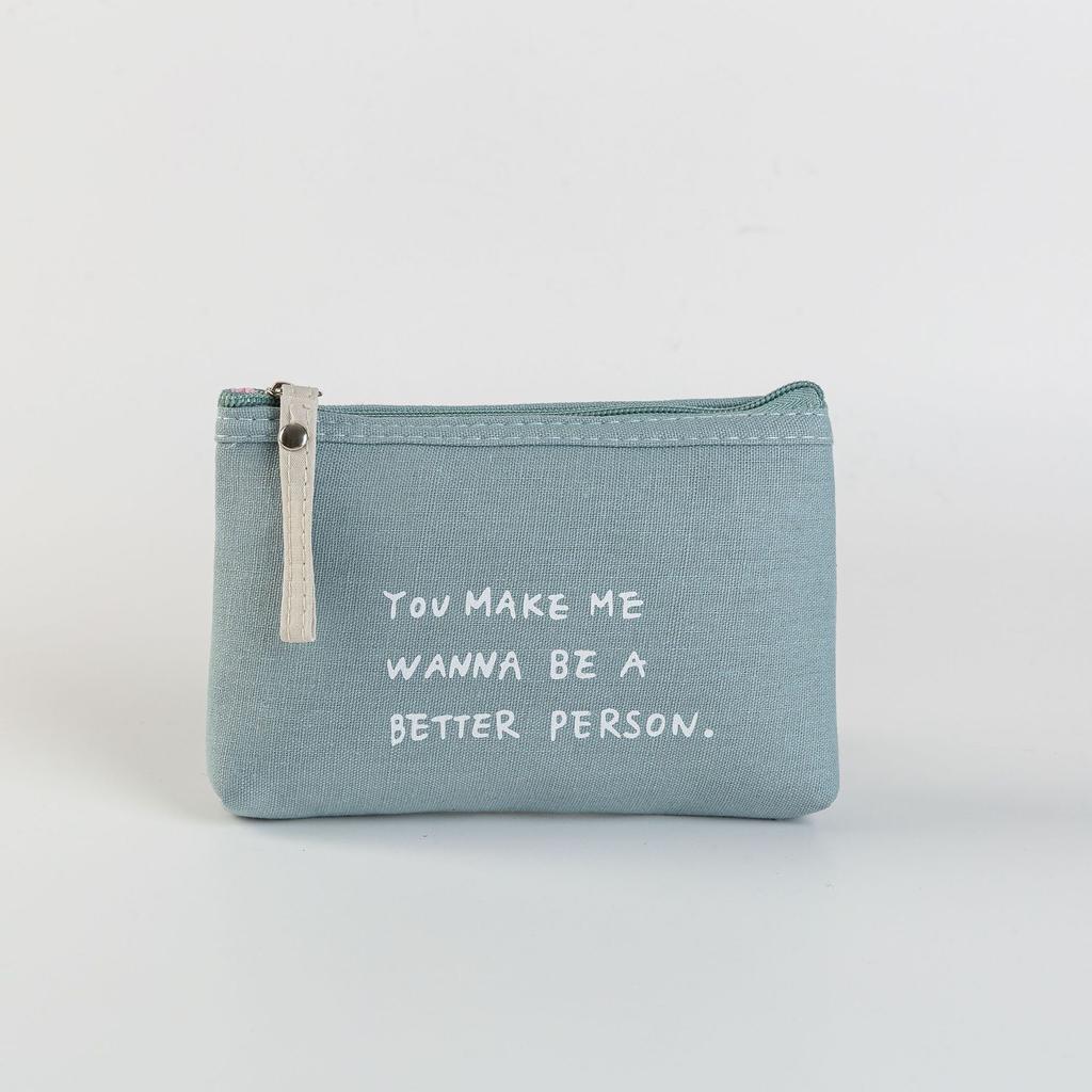 Soft Canvas Dot Print Women Cute Cosmetic Bag Toiletries Organizer Portable Make Up Bags Case Travel Storage Bag