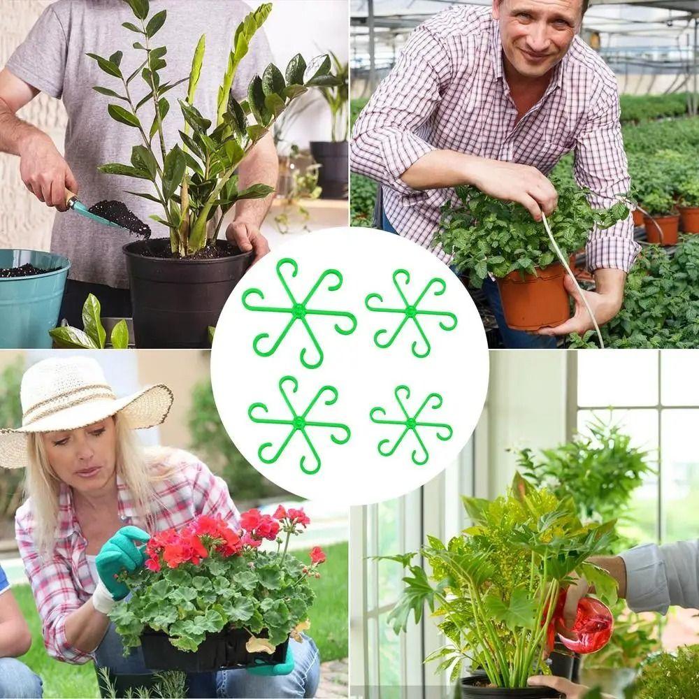 4pcs Double Plant Stem Folding Frame Efficient Plant Stem Holder  Climbing Plants To Grow Upright
