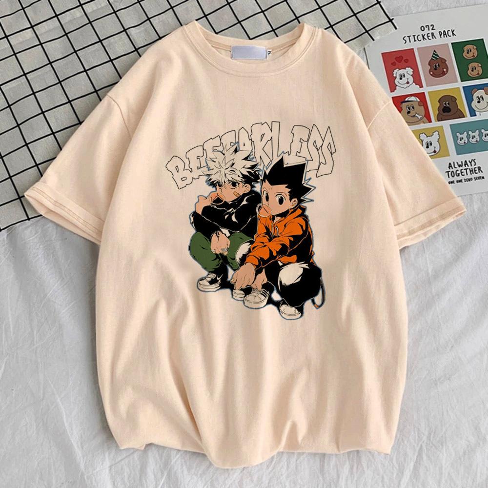 Hunter x Hunter Killua Zoldyck Hisoka Kurapika Gon top tees female Colorful Grunge top tees Trendy harajuku korean clothes