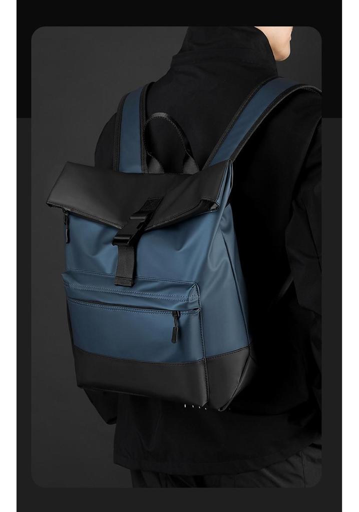 Trendy Waterproof Double Shoulder Backpack - Fashionable, Versatile, Large Capacity for Laptops