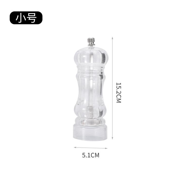 Manual Grinding Bottle Sesame Pepper Powder Acrylic Shell Seasoning Bottle Black Pepper Grinding Machine Kichen Accessories
