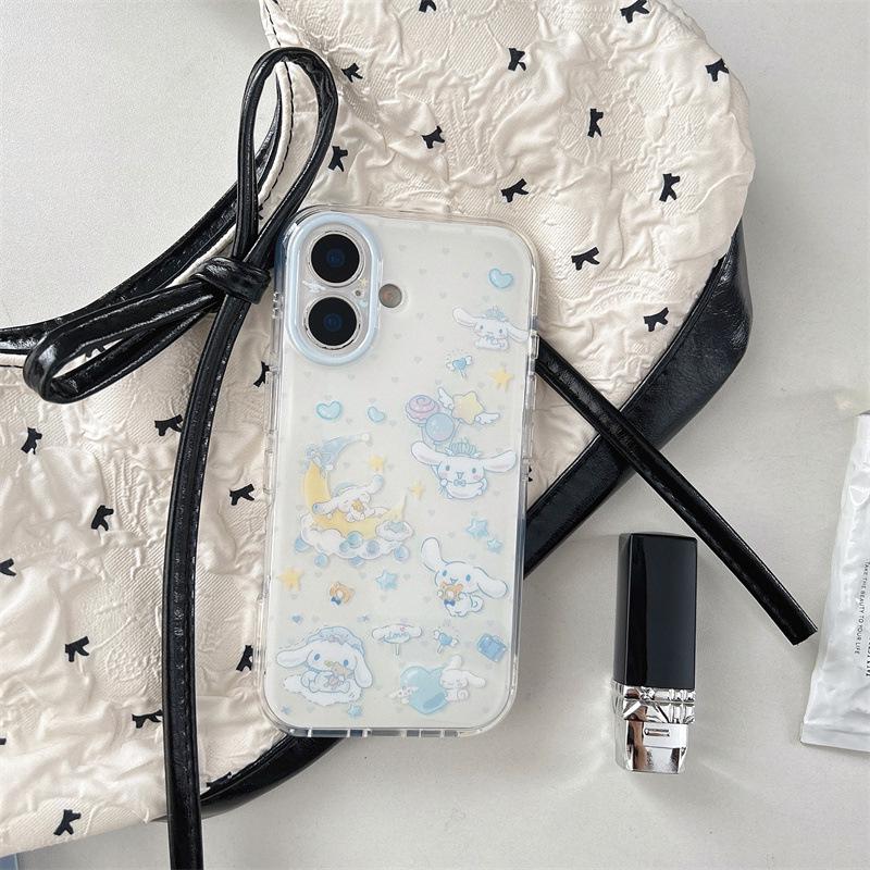 Cinnamoroll Cloud Moon Cartoon Phone Case for iPhone 17/16 Pro Max/15 Pro