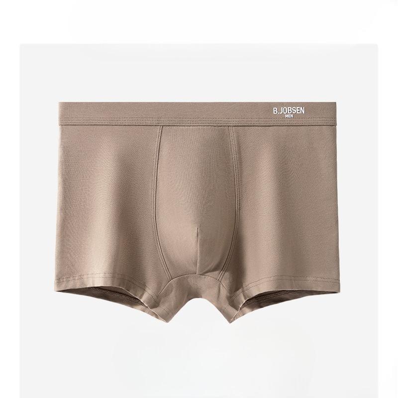 Plus Size Men's Summer Pure Cotton Class A Cotton 10A Antibacterial Breathable Mid Waist Briefs
