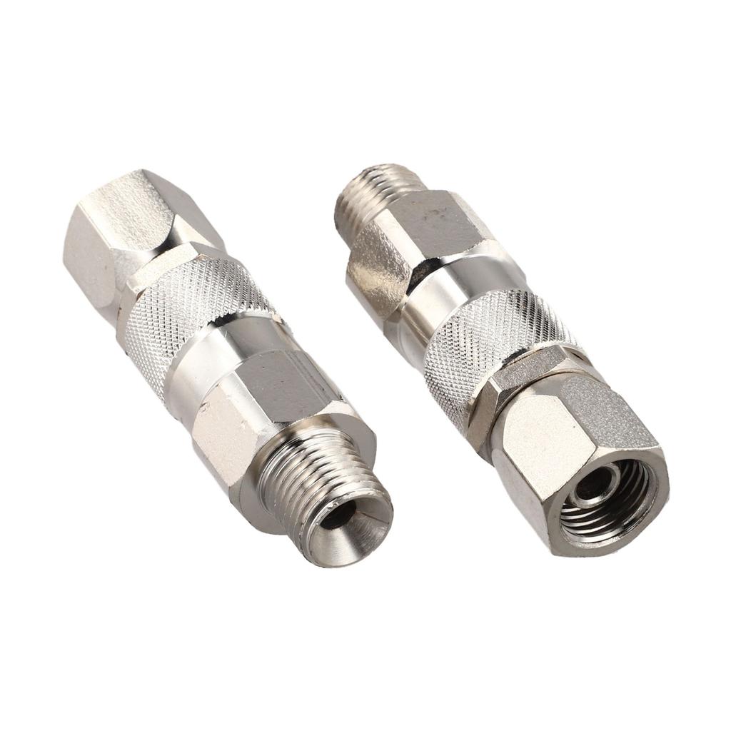 3Pcs 1/4 Inch 360 Degree Swivel Joint For Airless Paint Sprayer High Pressure Hose Connector Metal Adapter Hand Tool