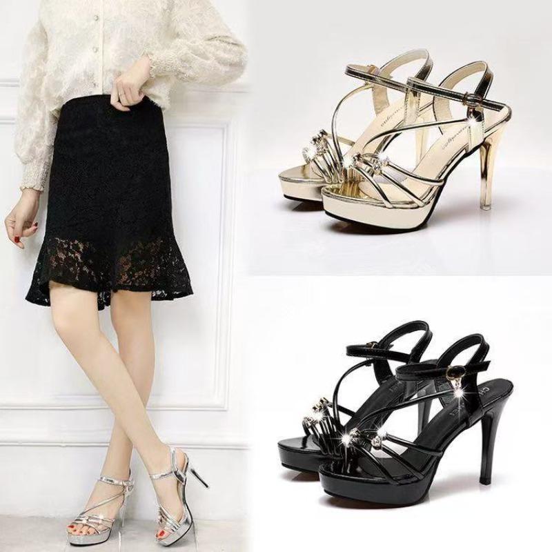 Nowe sandały na wysokim obcasie dla kobiet - Wszechstronne buty zwiększające wzrost