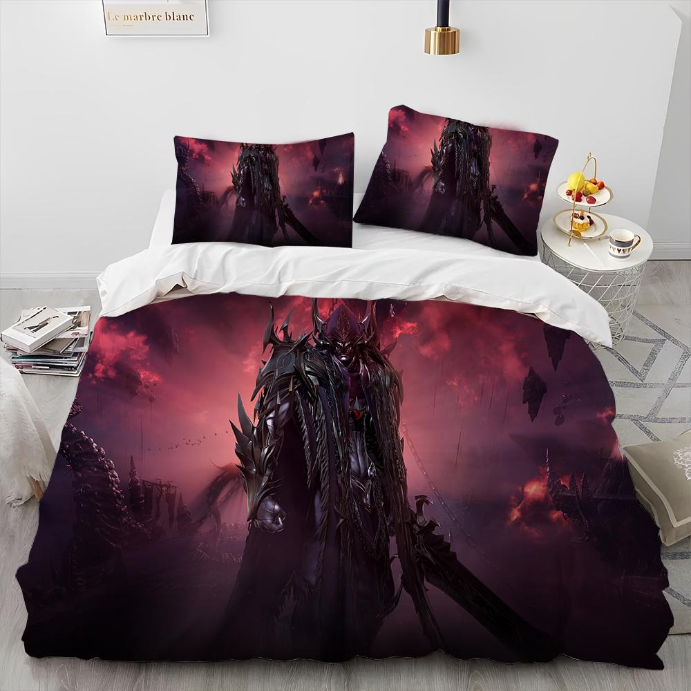 3D Lost ARK Spel Gamer Tecknadstäcke Sängklädesset, Påslakan Sängset Täcke Örngott, King Queen Size Sängklädesset Barn