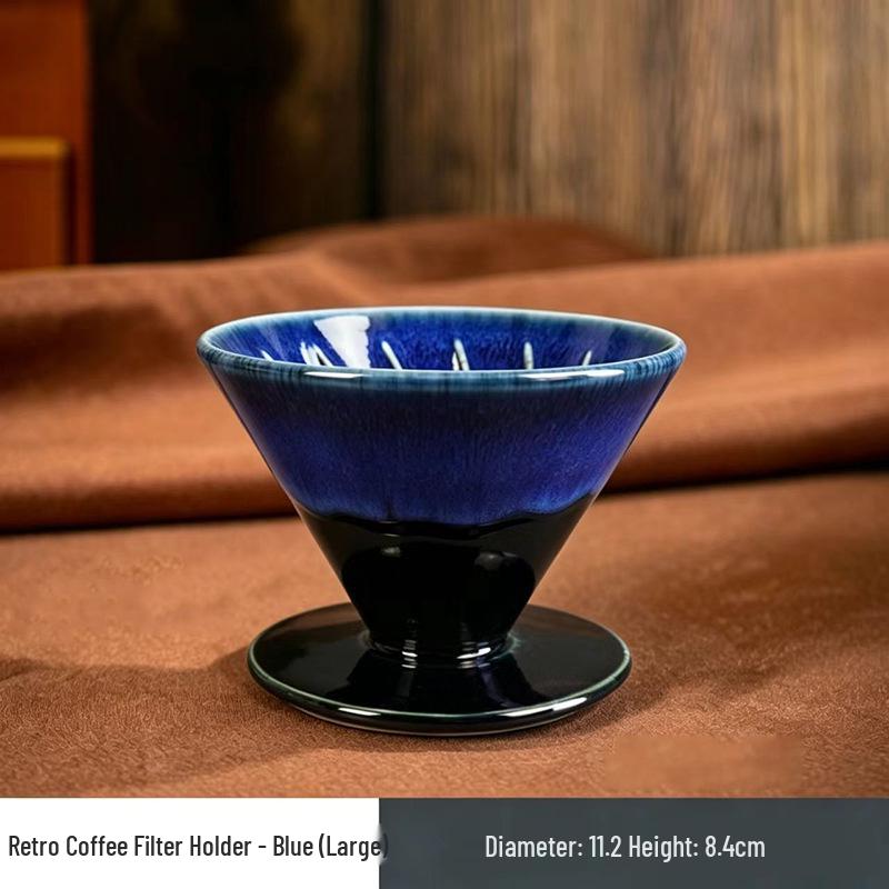 Ceramic Pour-over Coffee Filter Holder Set - American Style Drip Coffee Maker Funnel Tools