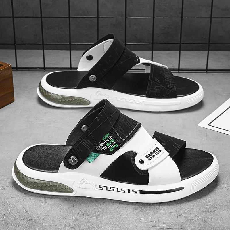 Fashion CYYTL Summer Mens Slippers Casual Shoes Beach Sandals Outdoor Slides Leather Walking Comfort Fashion Lightweight Luxury Designer