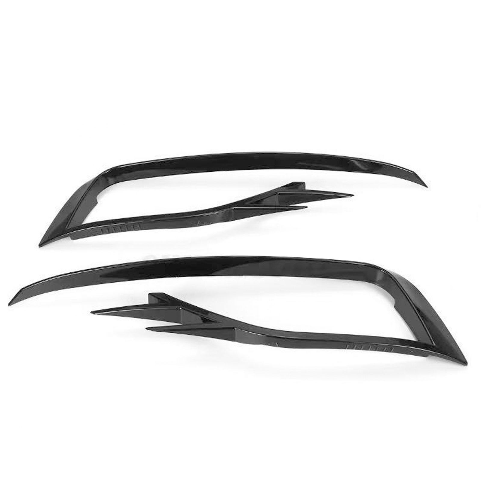 

Для VW Golf 7,5 MK7.5 2017 ~ VII Facelift, передний бампер, противотуманная фара, решетка, накладка, ветровой нож, стиль бритвы, канарды чёрный