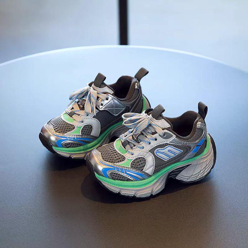 Children's Sports Shoes Boys and Girls Sports Shoes 2025 Spring and Autumn New Breathable Non-slip Fashion Versatile Dad Shoes