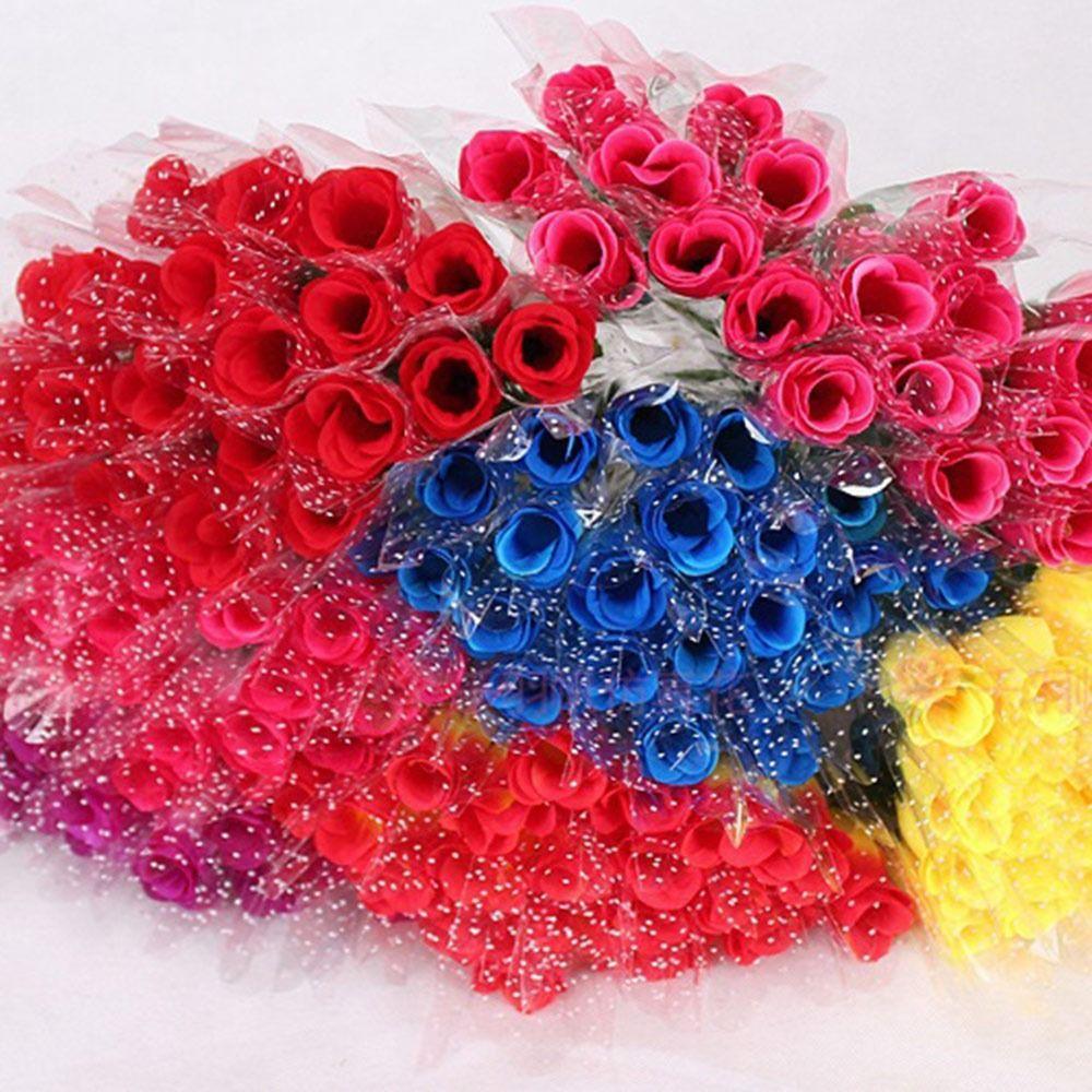1pc Silk Rose Simulated Rose Bouquet Small Bundle DIY Floral Materials Artificial Flowers Realistic Soft Simulation Flowers