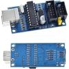 USBtinyISP Downloader AVR ISP Programmer Microcontroller Bootloader USB Download with 6pin To 10pin Programming Cable for Arduino Meag2560