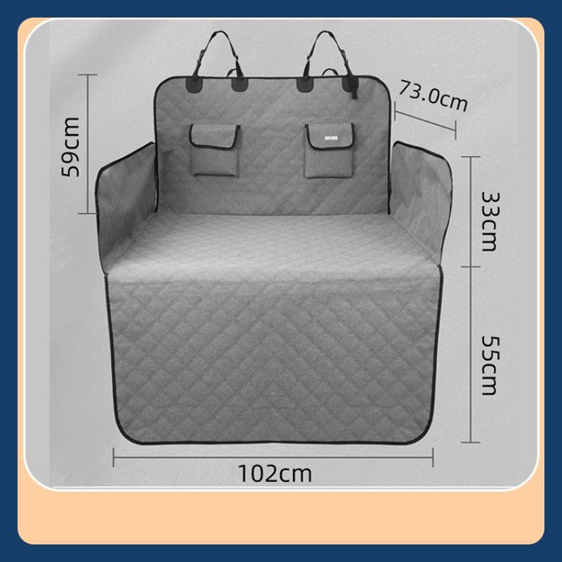 Dog Car Seat Cover Pet Travel Dog Carrier Car Trunk Mat Waterproof SUV Cargo Liner for Dogs Washable Rear Removable