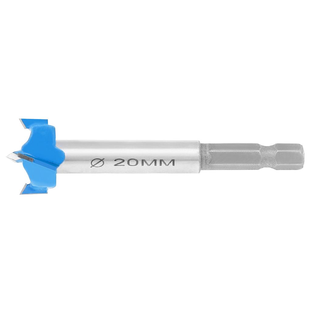 20mm Carbide Alloy Center Drill Bit, 85mm Polished Wood Hole Cutter for Drawer Lock Ball Door Tip Installation