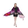 Womens Butterfly Cape Wing Fancy Dress for Party Cosplays Butterfly Wing Costume, Rainbow Butterfly Shawl Wing Cloak