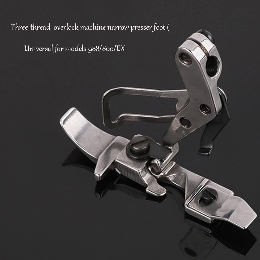 Yinjian 988 / Feima 800 3-ниточный и 4-ниточный оверлок Узкая лапка для подгибки EX Лапка для вшивания молнии Маленькая лапка