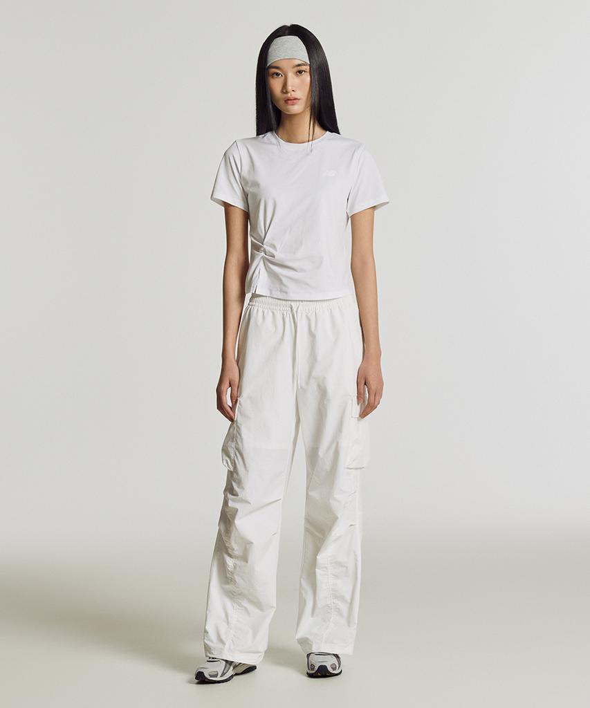 Nyuballanseu Nbneg2W582 / Women Frozen Twisted Short Sleeve Tee (White)