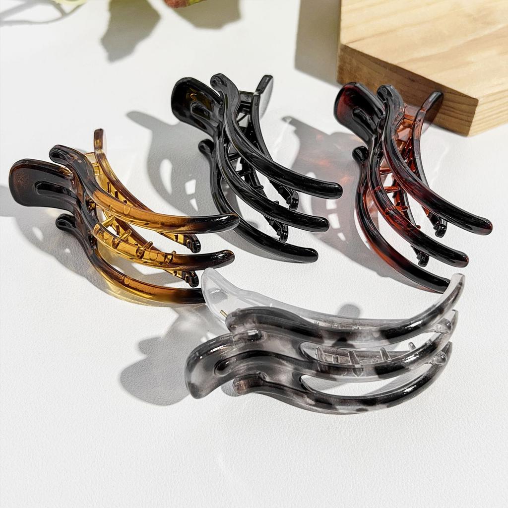 Korean Fashion Hair Claw Clip Duckbill Barrette for Women Crab Acrylic Hairpin Ponytail Hairgrip Girls Hair Accessories Headwear