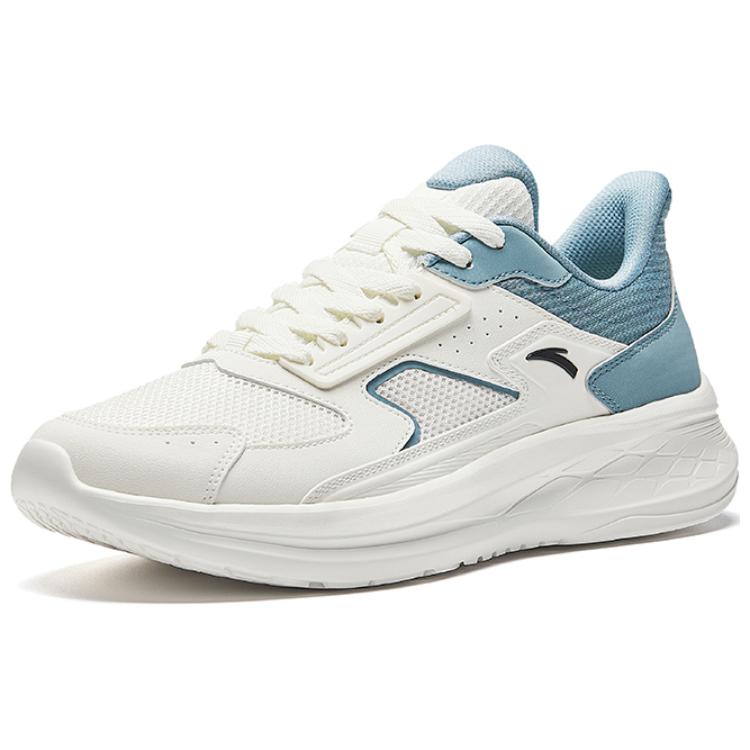 Anta Lightweight Comfortable Shock Absorbing Non-Slip Wear-Resistant Low-Top Casual Running Shoes Men sneaker White Blue 912435512-4