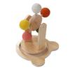 Wooden Turntable Base Cat Ball Toy Self Entertainment Strong Structure Interactive Cat Scratching Ba