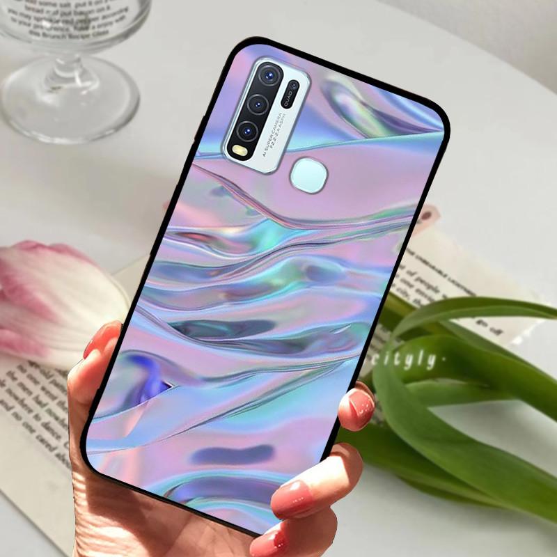 Pro Vivo Y30 1938 Y50 1935 Pouzdro zvířecí Silikonové Měkké TPU Zadní kryty Pro Vivo Y 30 50 Y30 2020 Pouzdro Ochranné Kreslené Funda