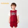 Balabala Boys' 2025 Summer Sport Short Sleeve Set