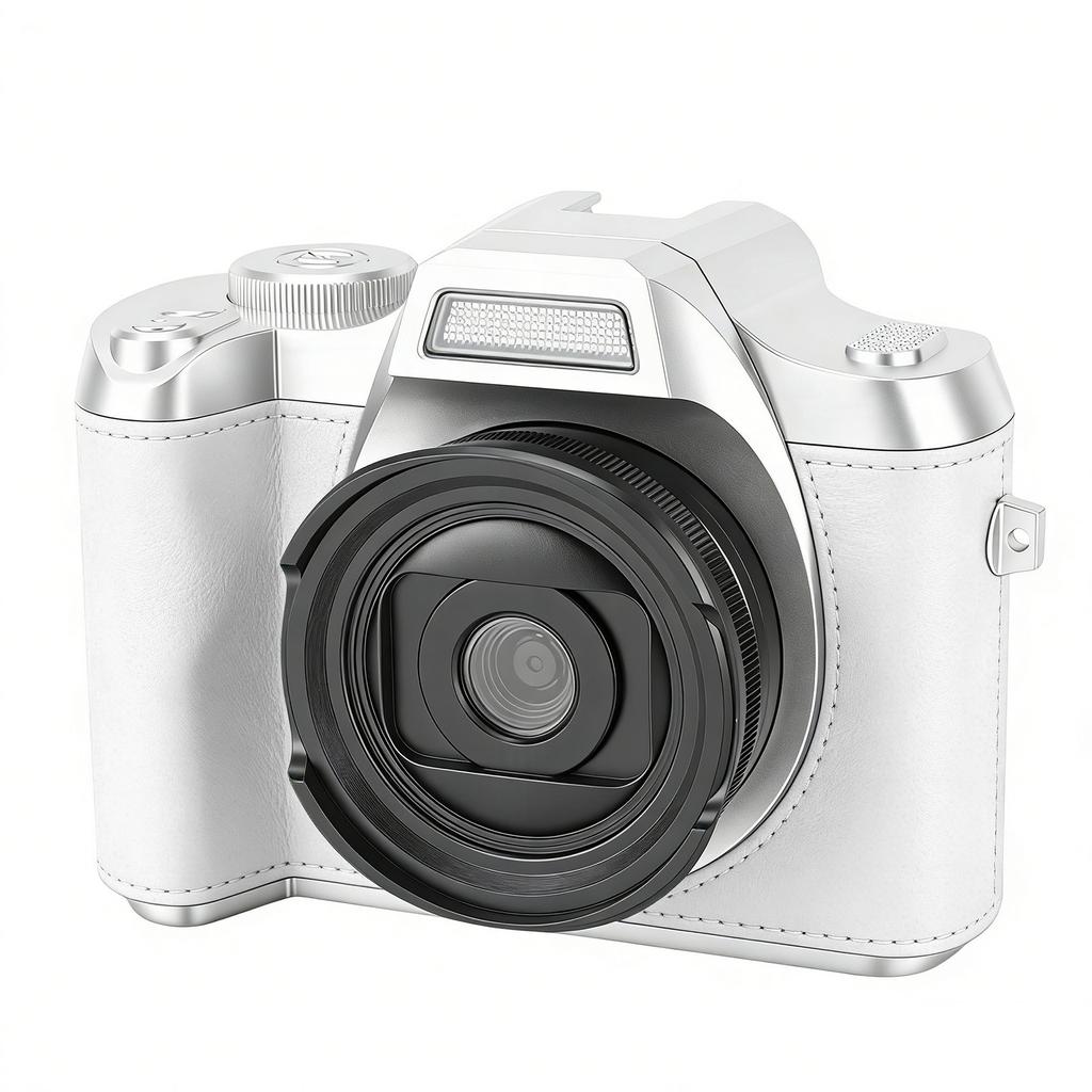 Digital Camera 1080P 48MP 2.4 Inch Screen 18x Zoom Autofocus Camera with Fill Light Keychain for Portrait Landscape