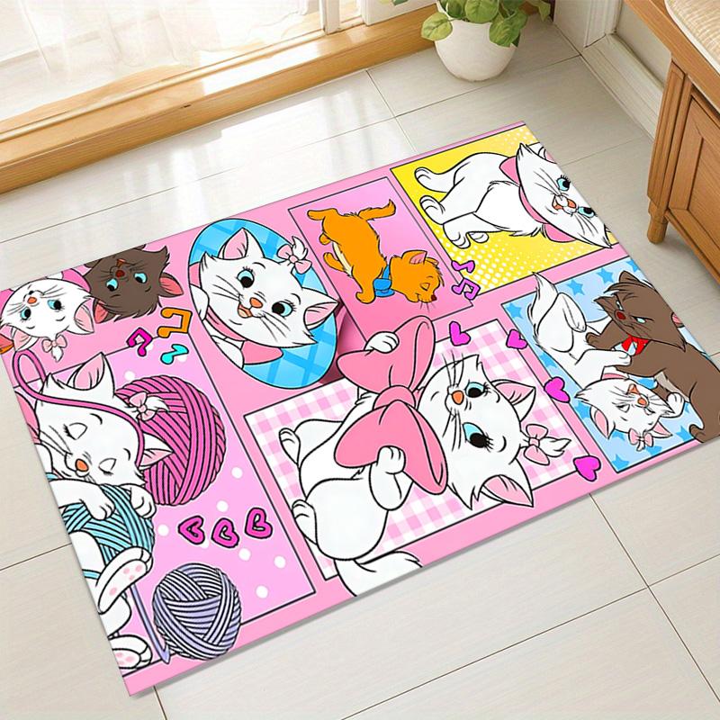 Artemis Cats Pink World Carpet For Playroom Bedroom Living Room Sofa Home Decorkids Game Area Rug Nonslip Floor Mat