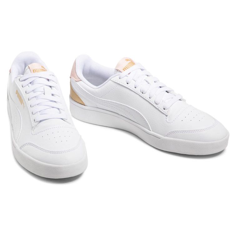 Puma Shuffle Versatile Low-Top Skate Shoes Unisex Sneakers White Platinum 309668-09